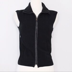 PRADA Lightweight Black Fleece Sport Ski Vest